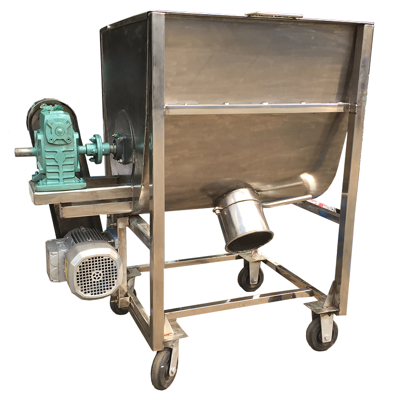 Máy trộn nguyên liệu nằm ngang 50kg/mẻ Inox (MTI- 03)