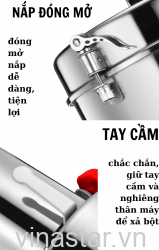 Máy xay ngũ cốc, nấm linh chi, tam thất, xay siêu mịn 4500g