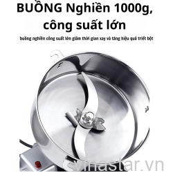 Máy xay các loại hạt khô, xay mịn thảo dược 1000g