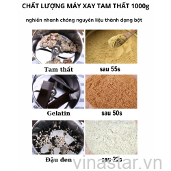 Máy xay các loại hạt khô, xay mịn thảo dược 1000g