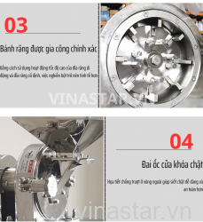 Máy Nghiền Thuốc, Thảo Dược, Gia vị,... Đa Năng, Inox 304, Không Ồn Ào, Bền Bỉ