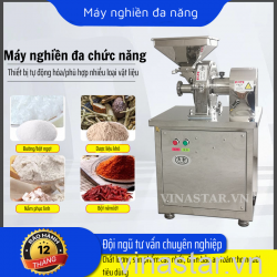 Máy Nghiền Thuốc, Thảo Dược, Gia vị,... Đa Năng, Inox 304, Không Ồn Ào, Bền Bỉ
