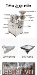 Máy Nghiền Thuốc, Thảo Dược, Gia vị,... Đa Năng, Inox 304, Không Ồn Ào, Bền Bỉ