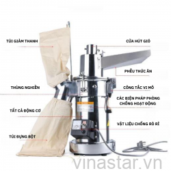 Máy nghiền thuốc đông y , máy nghiền bột thương mại - HBM-103B