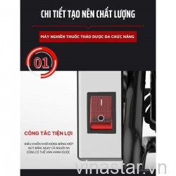 Máy Nghiền Thuốc Thảo Dược Đông Y xoay 3000g 