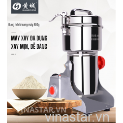 Máy Xay Hạt Sen, Ý Dĩ, Thuốc Bắc, Ngũ Cốc, Xay Nghiền Dược Liệu Siêu Khỏe Loại Chuyên Xay Gia Đình 800g