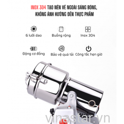 Máy Xay Hạt Sen, Ý Dĩ, Thuốc Bắc, Ngũ Cốc, Xay Nghiền Dược Liệu Siêu Khỏe Loại Chuyên Xay Gia Đình 800g