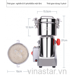 Máy Xay Hạt Sen, Ý Dĩ, Thuốc Bắc, Ngũ Cốc, Xay Nghiền Dược Liệu Siêu Khỏe Loại Chuyên Xay Gia Đình 800g