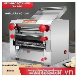 Máy ép mì điện thương mại CB-200 ( trục 20cm ) , máy cán mì bằng thép không gỉ hoàn toàn tự động