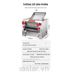 Máy ép mì điện thương mại CB-200 ( trục 20cm ) , máy cán mì bằng thép không gỉ hoàn toàn tự động