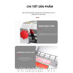 Máy ép mì điện thương mại CB-200 ( trục 20cm ) , máy cán mì bằng thép không gỉ hoàn toàn tự động