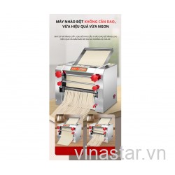 Máy ép mì điện thương mại CB-200 ( trục 20cm ) , máy cán mì bằng thép không gỉ hoàn toàn tự động