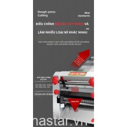 Máy ép mì điện thương mại CB-200 ( trục 20cm ) , máy cán mì bằng thép không gỉ hoàn toàn tự động