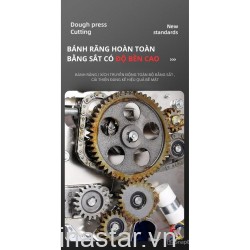 Máy ép mì điện thương mại CB-200 ( trục 20cm ) , máy cán mì bằng thép không gỉ hoàn toàn tự động