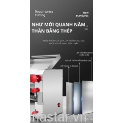 Máy ép mì điện thương mại CB-200 ( trục 20cm ) , máy cán mì bằng thép không gỉ hoàn toàn tự động