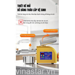 Máy ép dầu ăn thực vật, dùng trong gia đình. Thương hiệu Mỹ cao cấp Septree - Z6