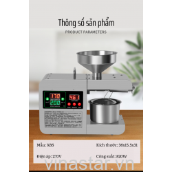 Máy ép dầu bảng nhiệt gia đình X8S