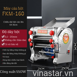 Máy Cán Bột, Thái Sợi Mỳ Nhỏ Gọn FKM-160