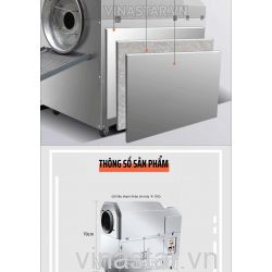 Máy Rang Hạt Ngũ Cốc Chạy Gas Mini R-10G Năng Suất Cao