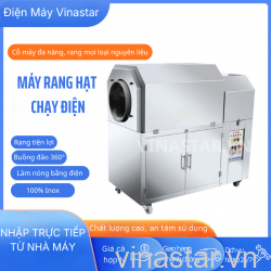 Máy Rang Hạt Ngũ Cốc R-10E Chạy Điện 220V – Rang Ổn Định, Tiết Kiệm Năng Lượng, Thành Phẩm Vàng Đều Chuẩn Xưởng