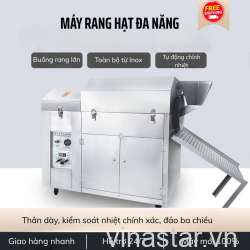 Máy Rang Hạt Chạy Điện RS-50E - Mẻ Lớn Tới 30KG, Đảo Mạnh Chuẩn Công Nghiệp